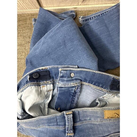 Jordache Girls 12 Slim Skinny Jeans Medium Wash Denim Adj Waist - Picture 6 of 8